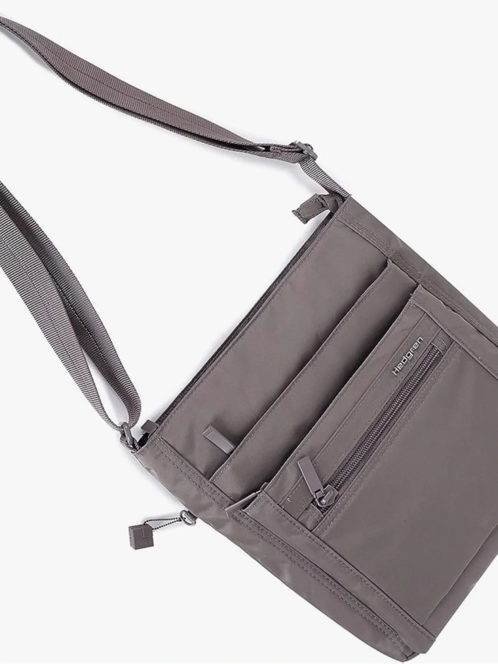 NWT Hedgren Adjustable Crossbody in Sepia/Light Lavendar color